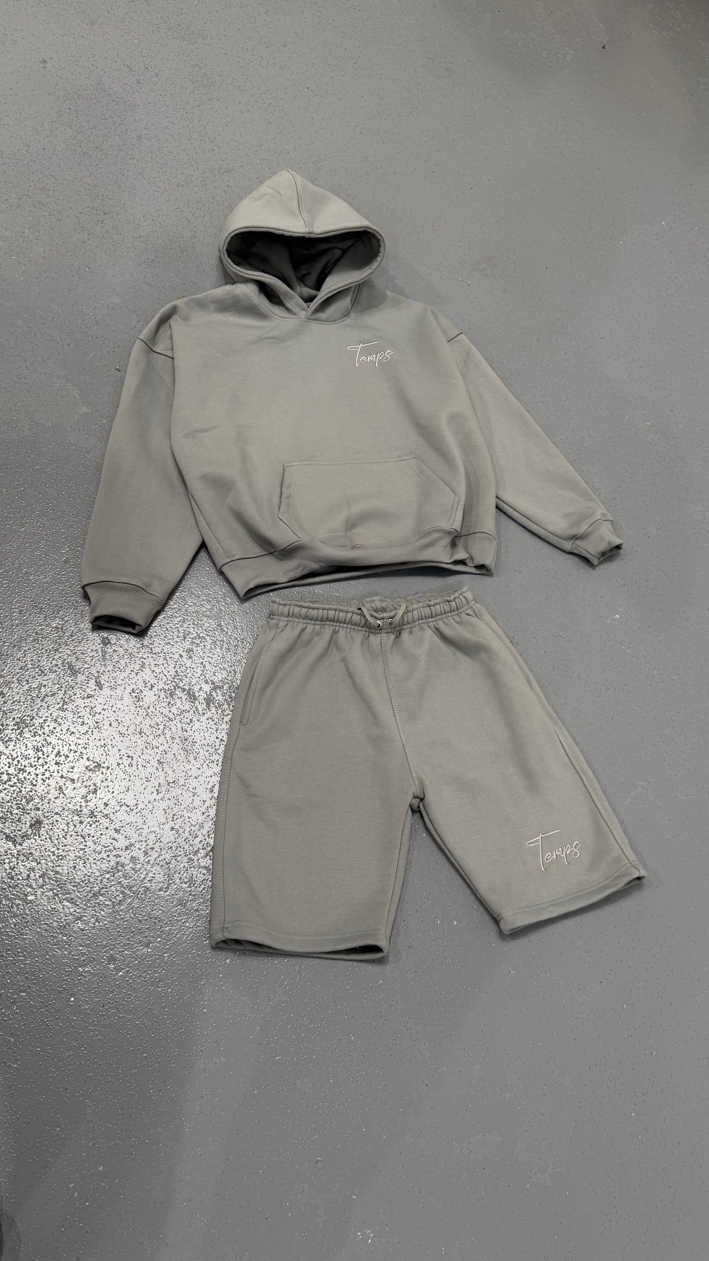 Temps Stone grey hoodie