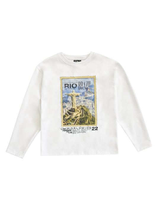 Temps Rio stamp longsleeve