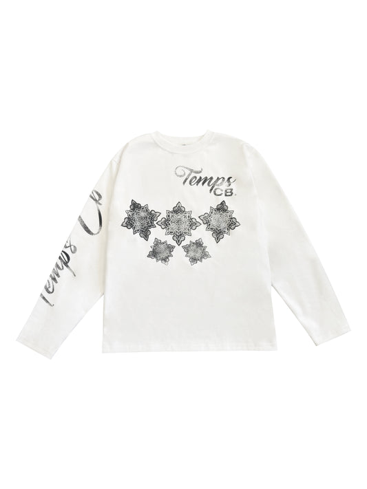Temps pattern black/white longsleeve