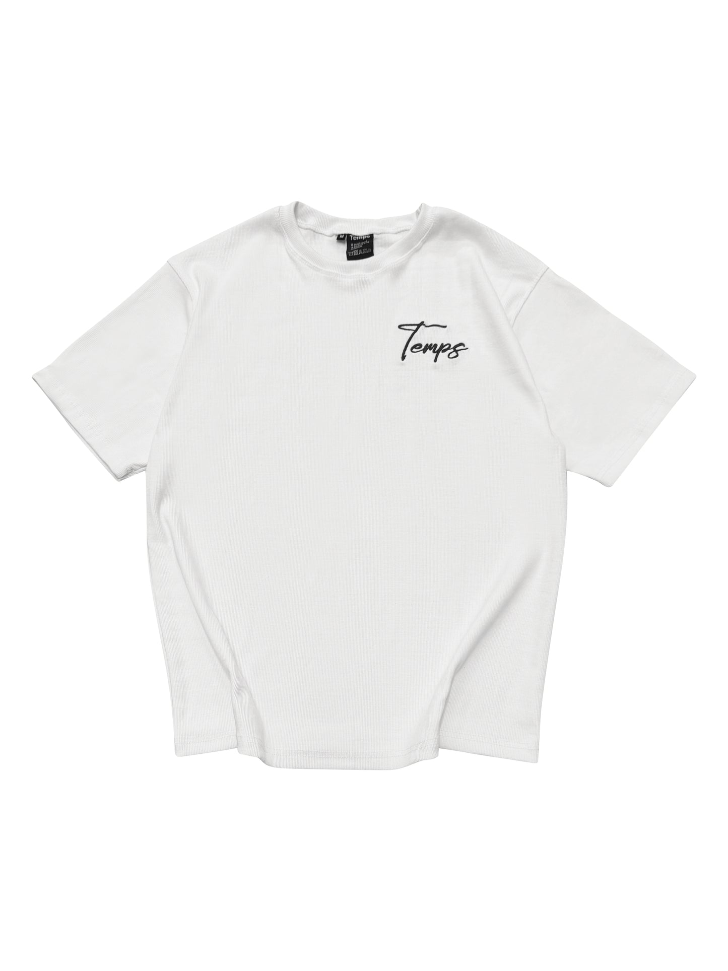 Temps white waffle tshirt
