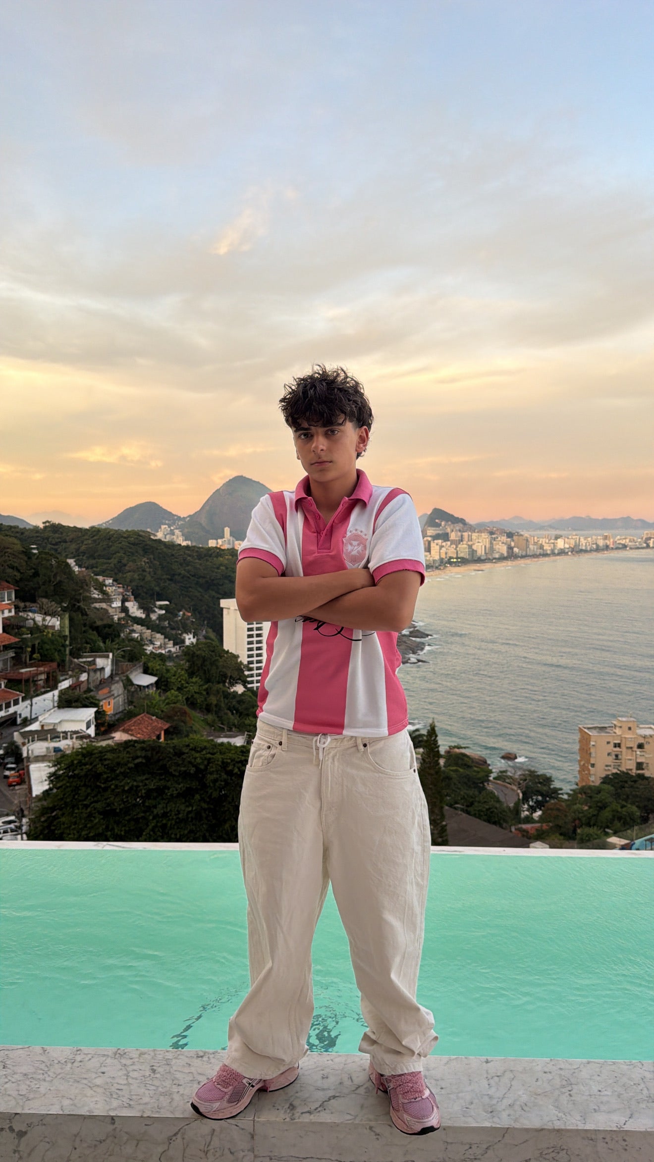 Temps Brazil pink polo