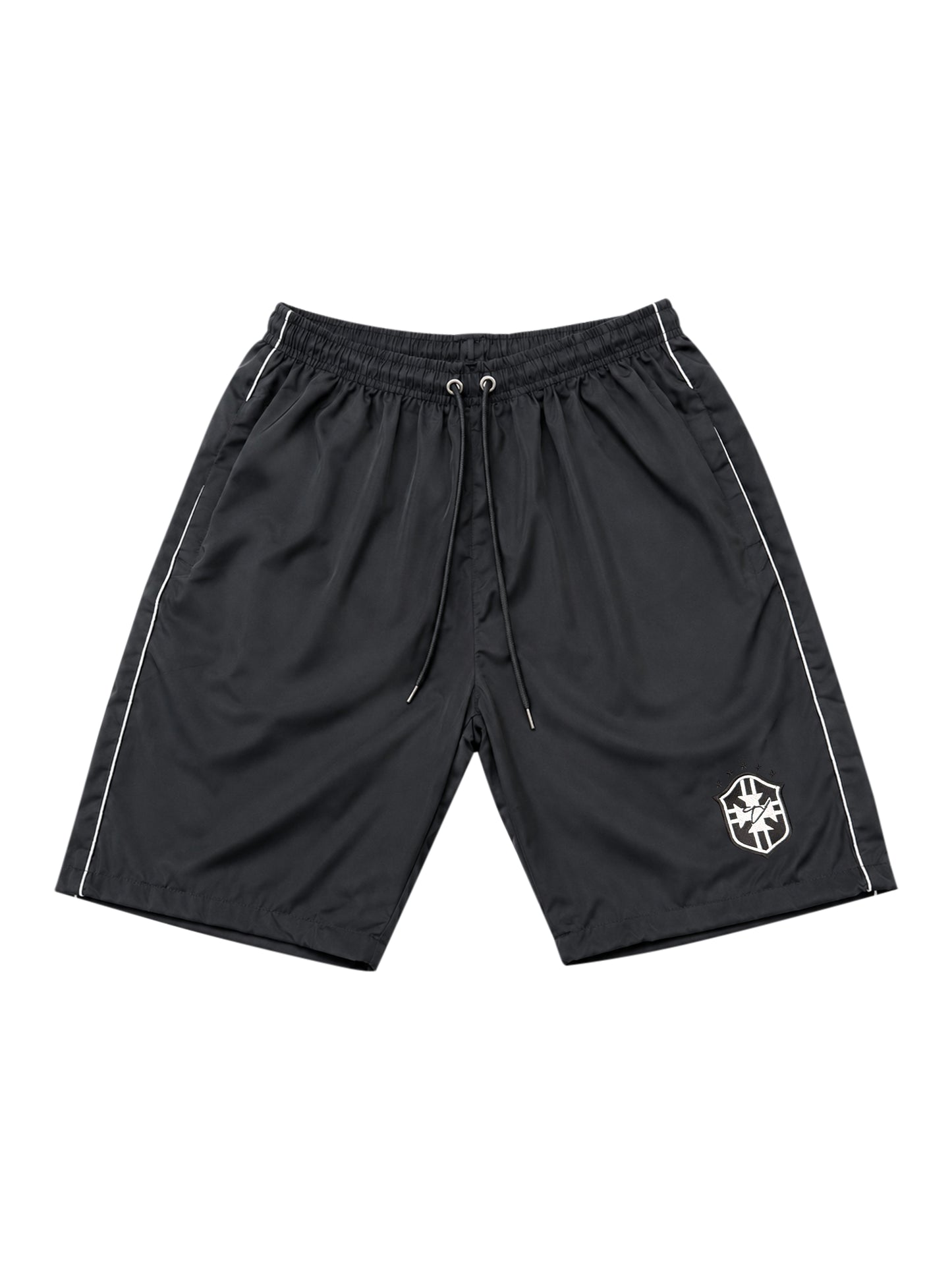 Temps Brazil black windbreaker shorts