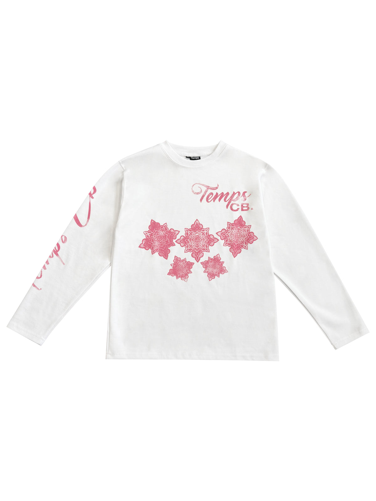 Temps pattern pink longsleeve