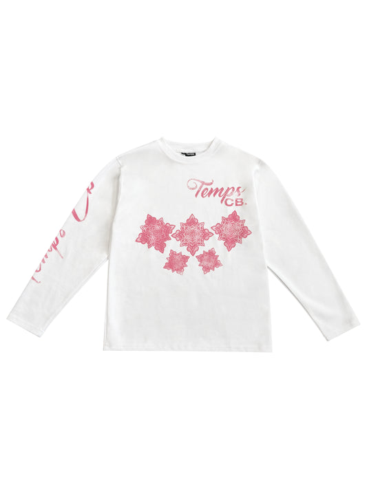 Temps pattern pink longsleeve