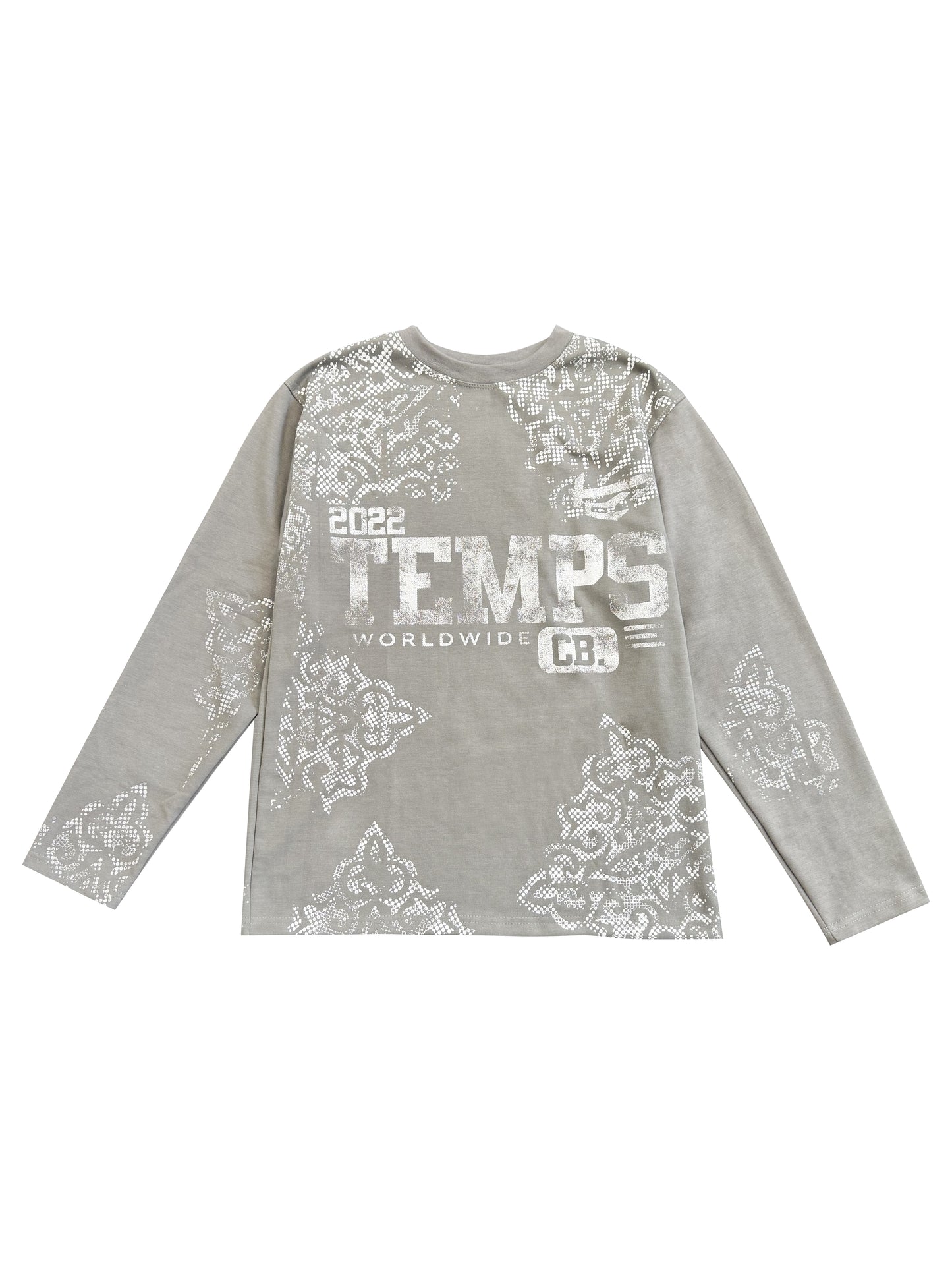 Temps grey worldwide longsleeve